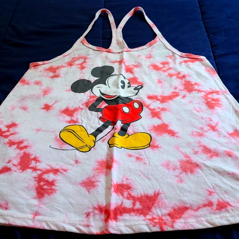 Juniors Disney Mickey Racerback Tank Top